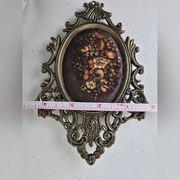 Vintage Made in Italy Rococo Gold Ornate Wall Plaques Set of 5 - Picture 12 of 16